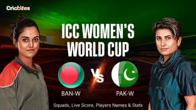 BAN-W vs PAK-W: ICC Women’s World Cup 2025 | Squads, Live Score, Players Names & Stats