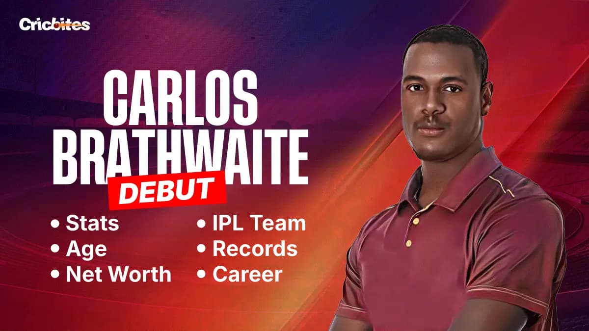 Carlos Brathwaite Debut, Stats, Net Worth, Wife, IPL Team, Records, Career