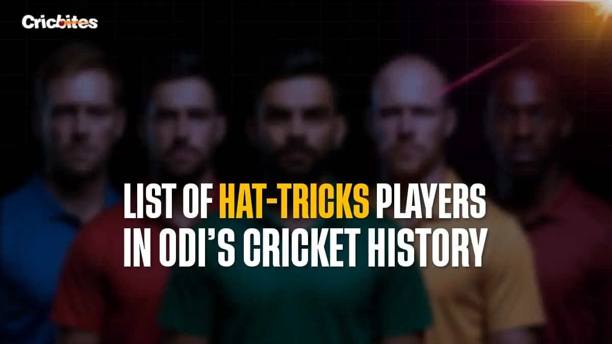 List of Hat-Tricks Players in ODIs Cricket History