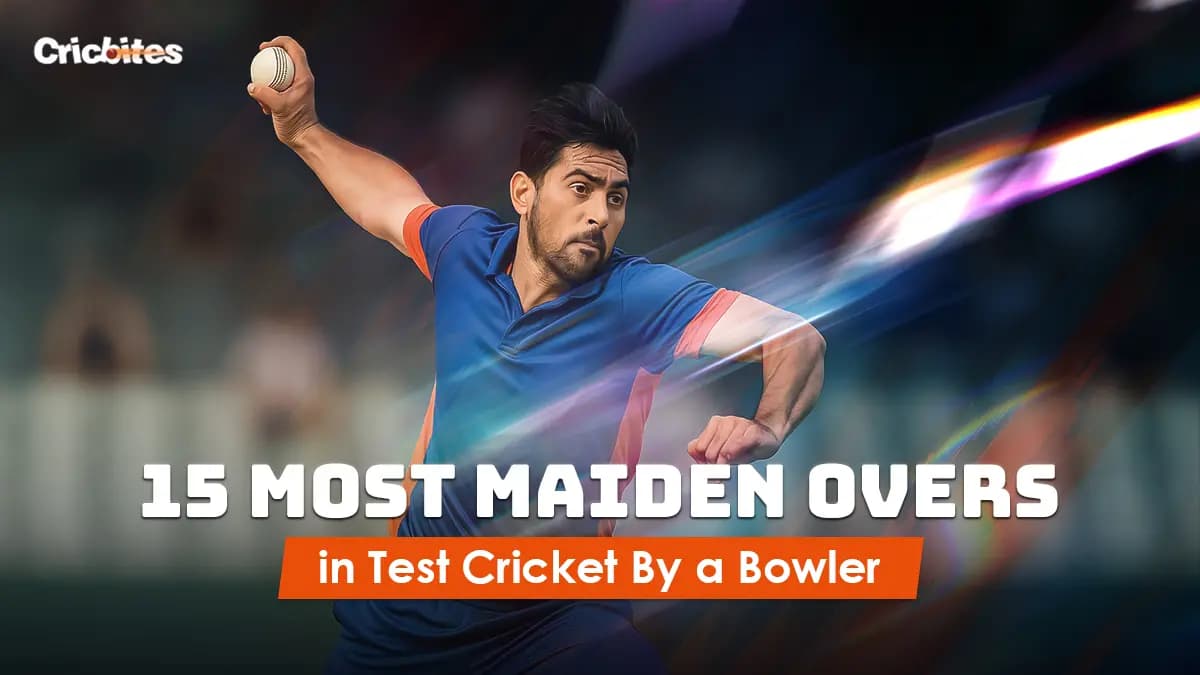 15 Most Maiden Overs in Test Cricket By a Bowler (2025)