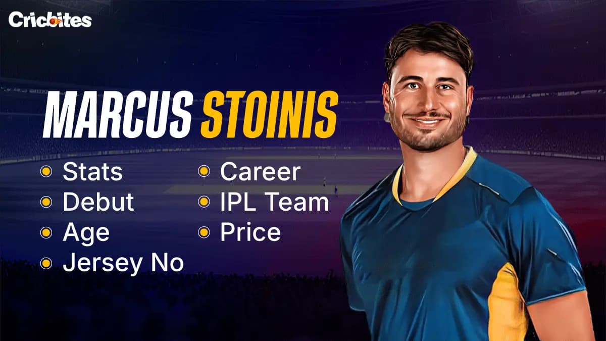 Marcus Stoinis Stats, Debut, Age, Jersey No, Career, IPL Team, Price
