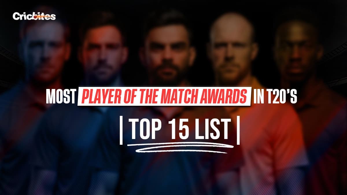 Most Player of The Match Awards in T20Is (Top 15 List)