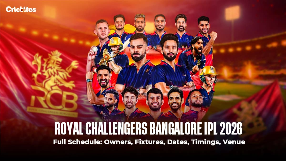Royal Challengers Bangalore IPL 2026 Full Schedule: Owners, Fixtures, Dates, Timings, Venues