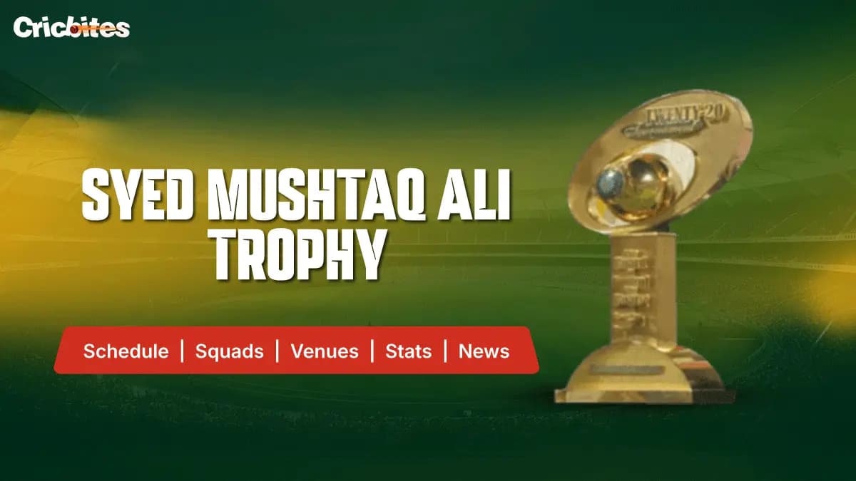 Syed Mushtaq Ali Trophy 2025: Full Schedule, Squads, Match Dates, Venues