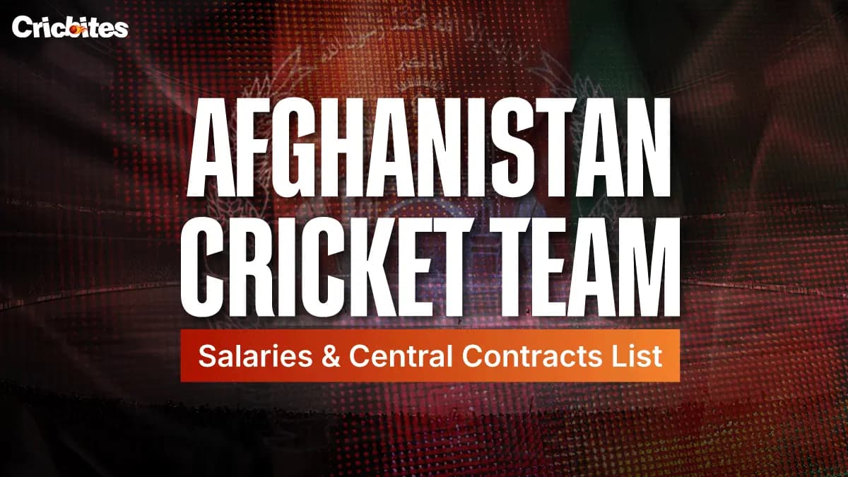 Afghanistan Cricket Team Salaries & Central Contracts List