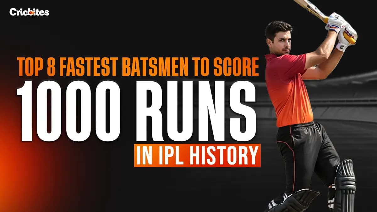 Top 8 Fastest Batsmen to Score 1000 Runs in IPL History