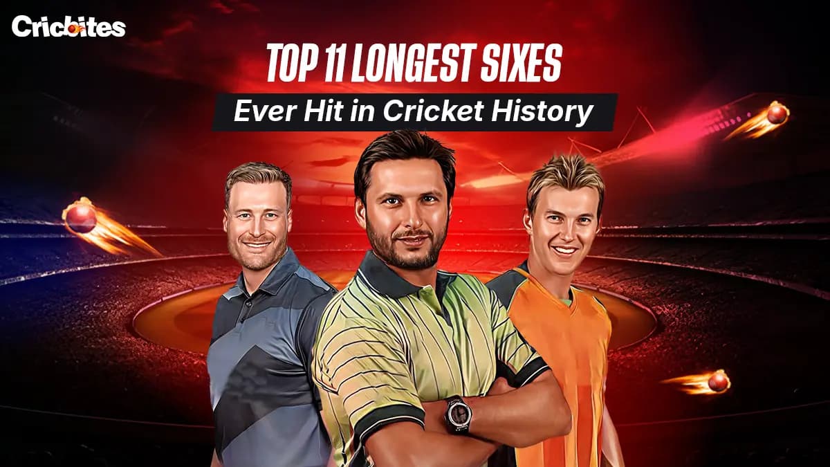 Top 11 Longest Sixes Ever Hit in Cricket History (2025)