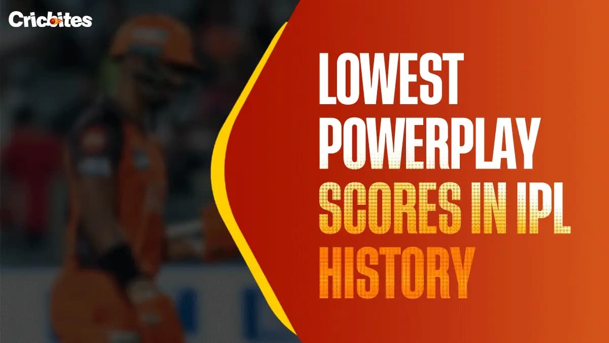 Lowest Powerplay Scores in IPL History (From 2008 to 2025)