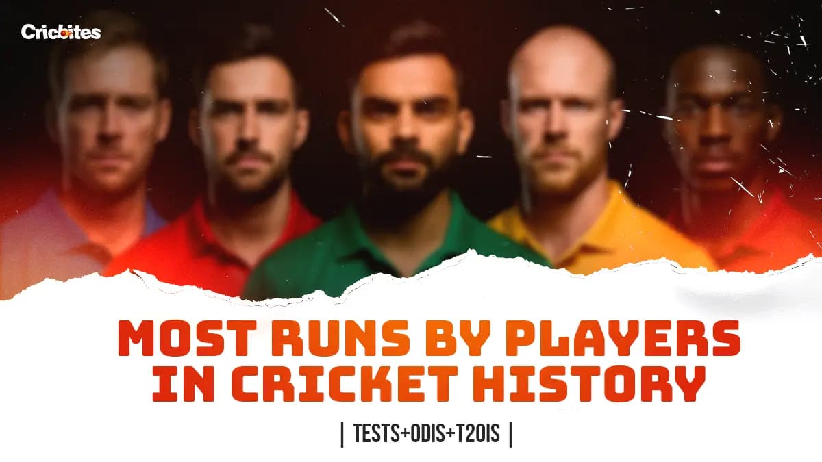 Most Runs by Players in Cricket History (Tests+ODIs+T20Is)