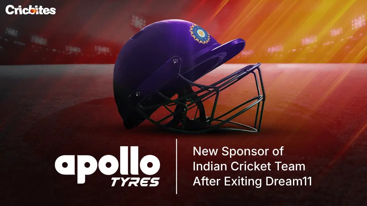 Apollo Tyres Named New Sponsor of Indian Cricket Team After Exiting Dream11.