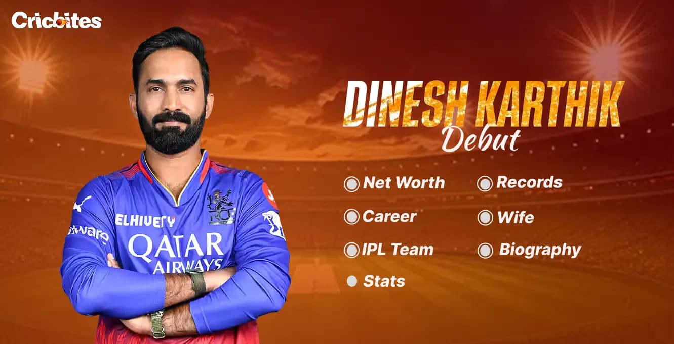Dinesh Karthik Debut, Biography, Stats, Net Worth, Wife, IPL Team, Records, Career