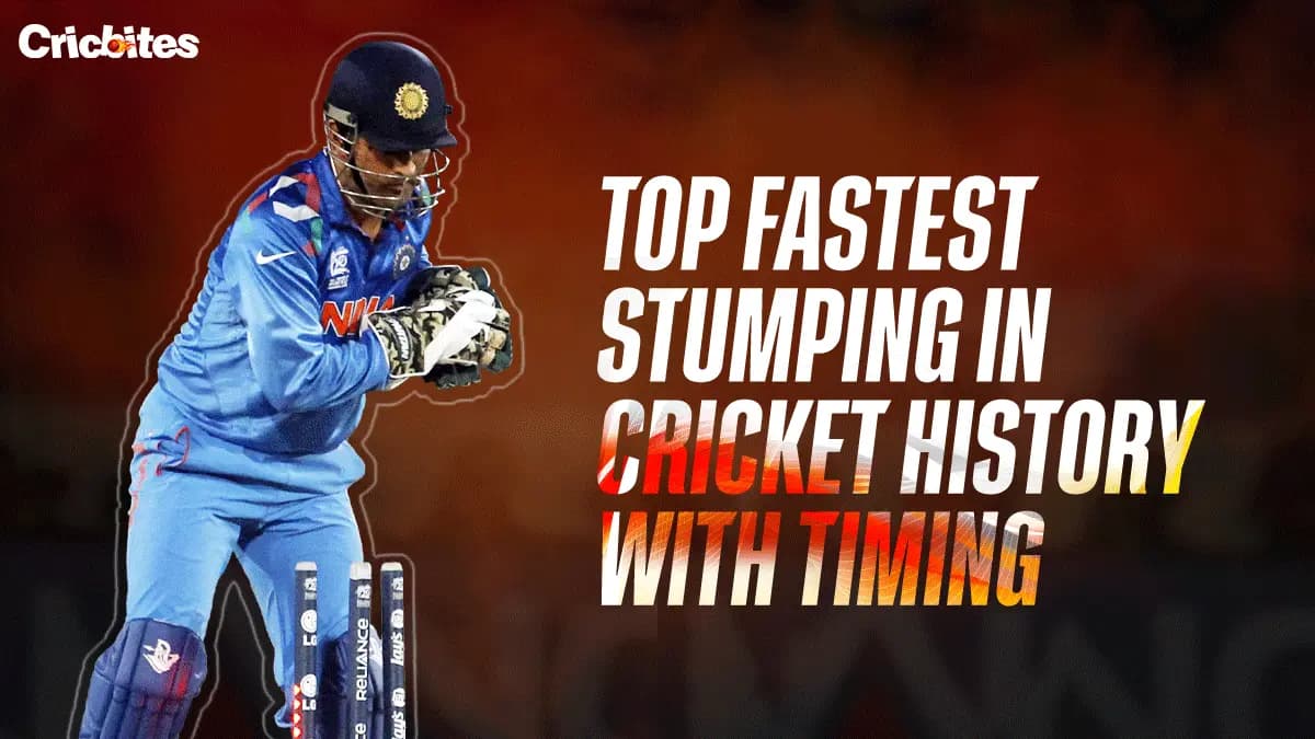 Top 10 Fastest Stumping in Cricket History with Timing (2026)