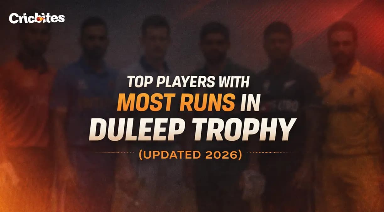 Top Players With Most Runs In Duleep Trophy (Updated 2026)