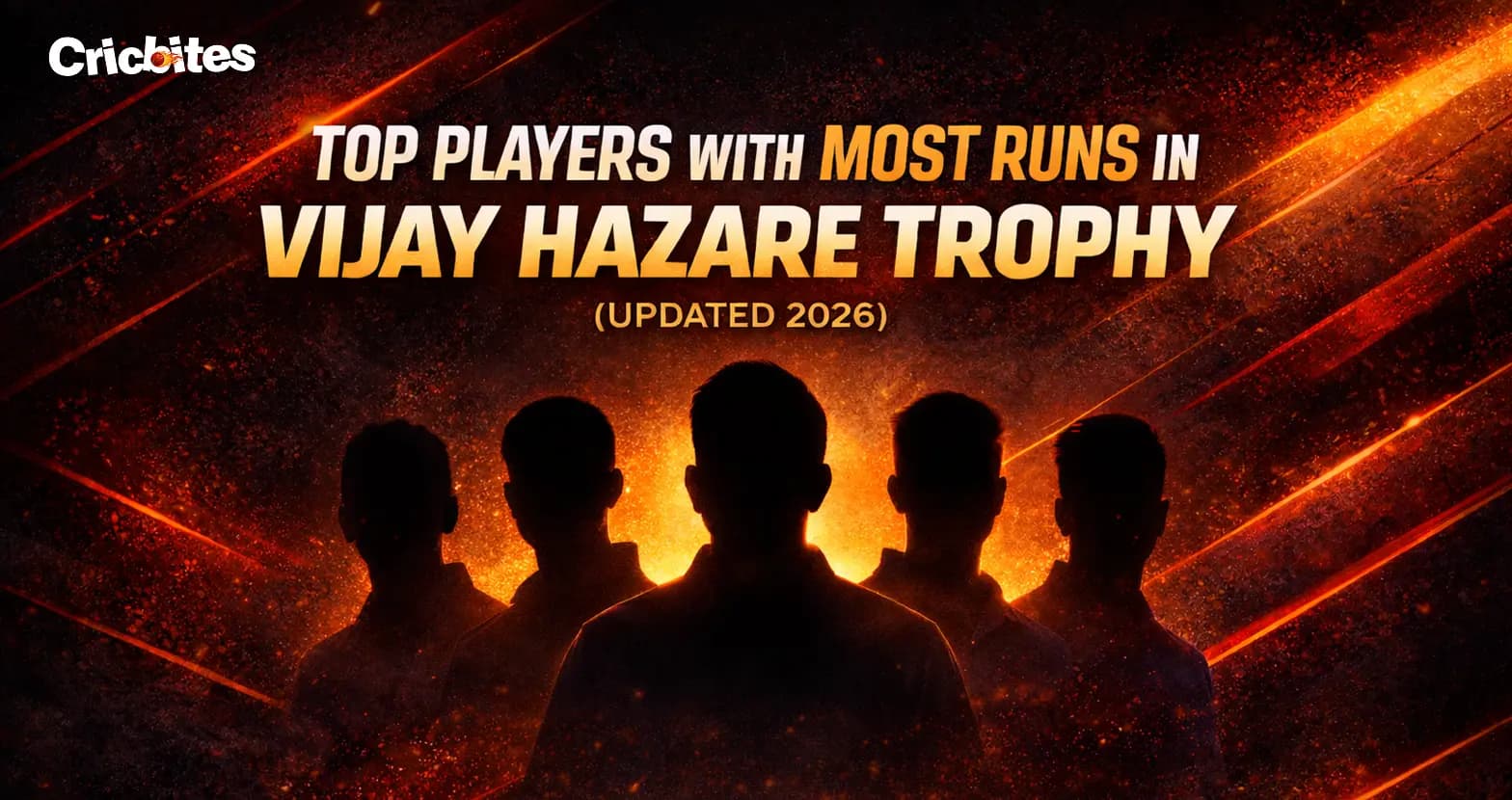 Top Players With Most Runs In Vijay Hazare Trophy (Updated 2026)