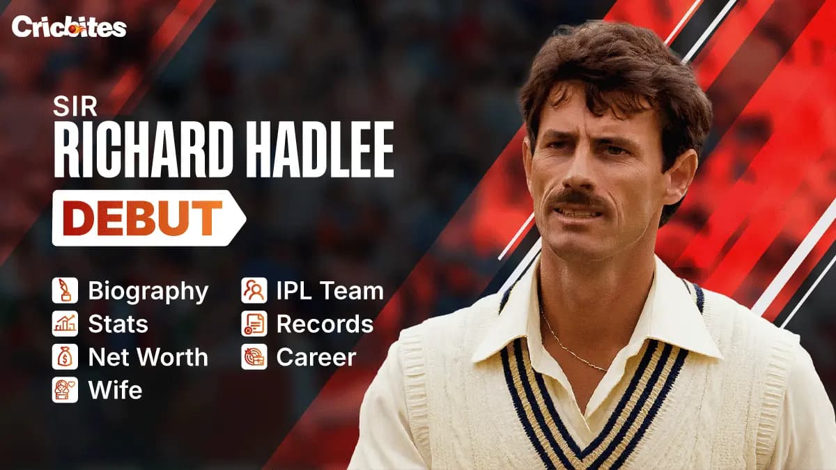 Sir Richard Hadlee Debut, Biography, Stats, Net Worth, Wife, IPL Team, Records, Career