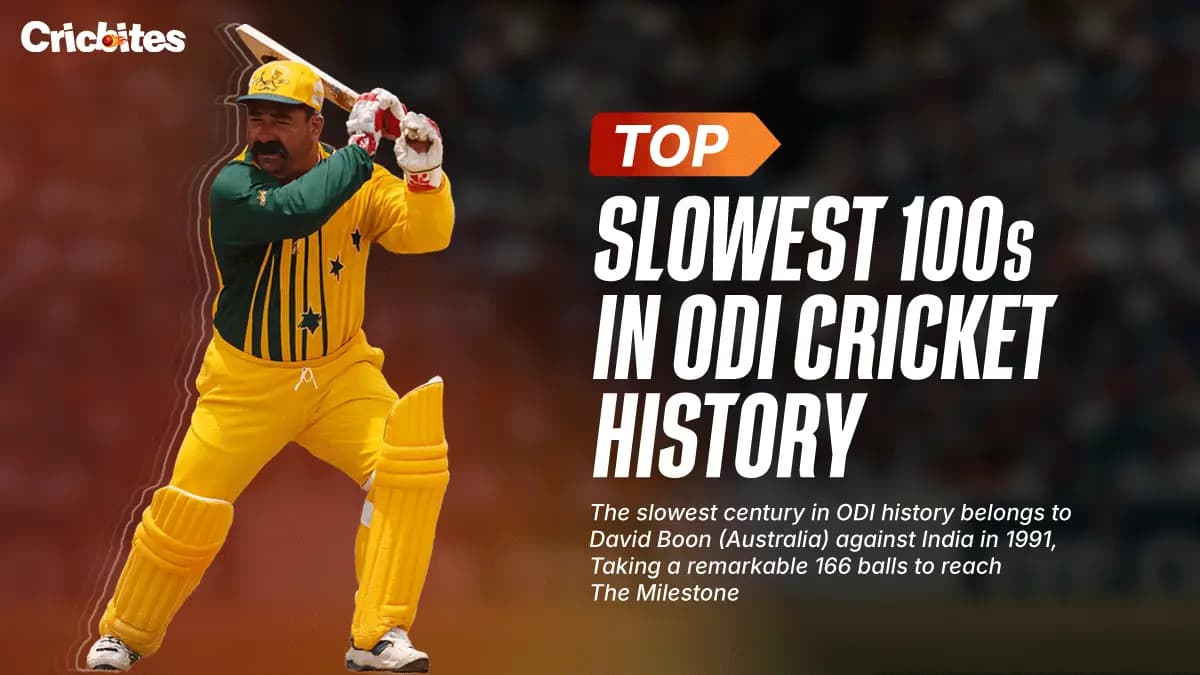Top 10 Slowest Centuries in ODI Cricket History (2026 Updated List!)