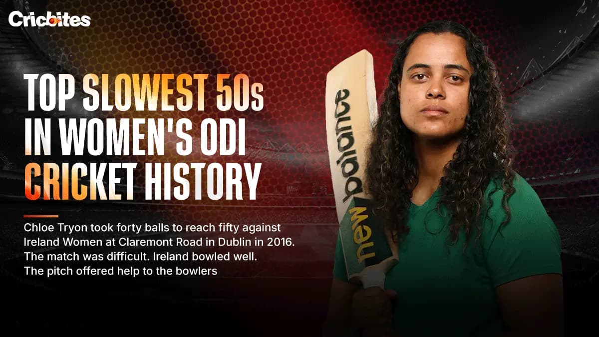 Top 10 Slowest Fifties in Women’s ODI Cricket History (2026 Update)