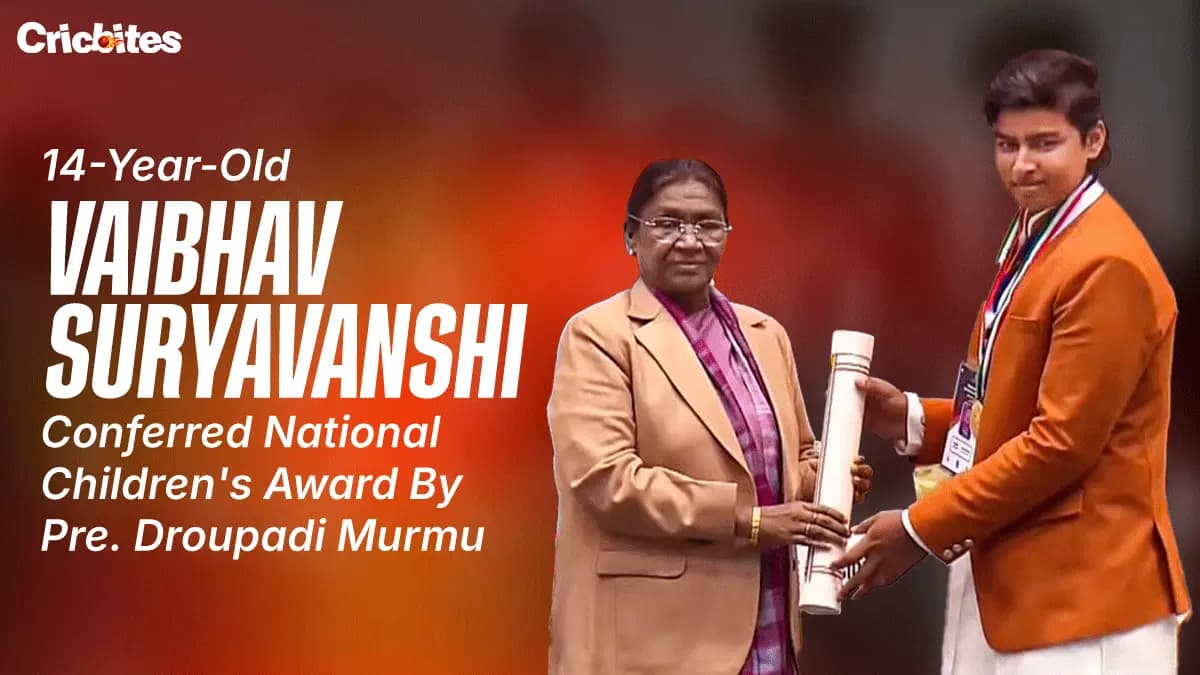 14-Year-Old Vaibhav Suryavanshi Conferred National Children’s Award By President Draupadi Murmu
