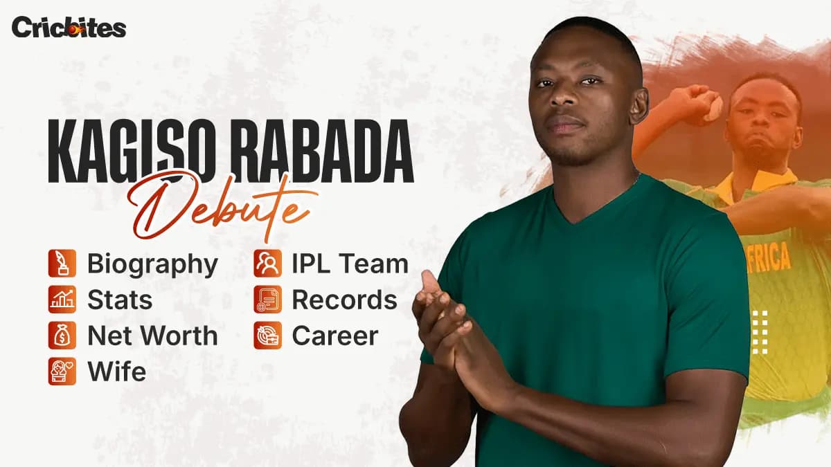 Kagiso Rabada Debut, Biography, Stats, Net Worth, Wife, IPL Team, Records, Career
