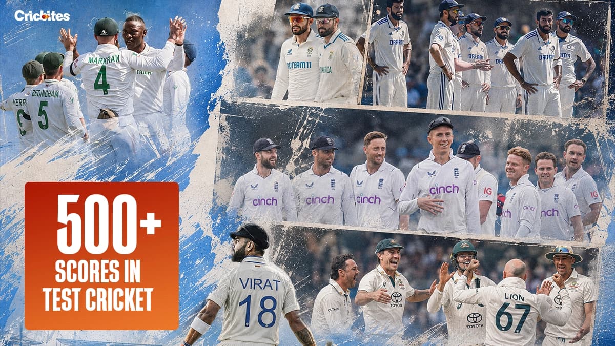Top 10 Teams with Most 500+ Totals in Test Cricket