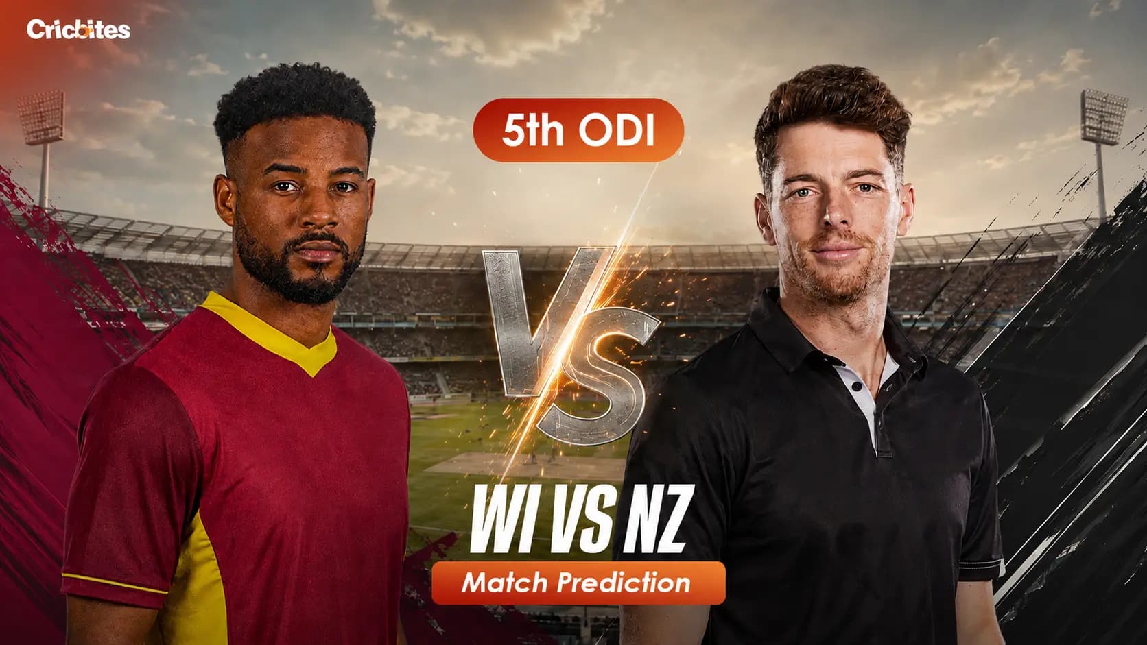 WI vs NZ 5th ODI Match Prediction, Pitch Report, C & VC, Toss Call
