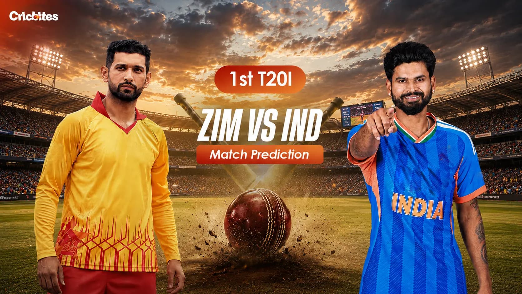 ZIM vs IND 1st T20I Match Prediction: Dream11, Toss & Injury News