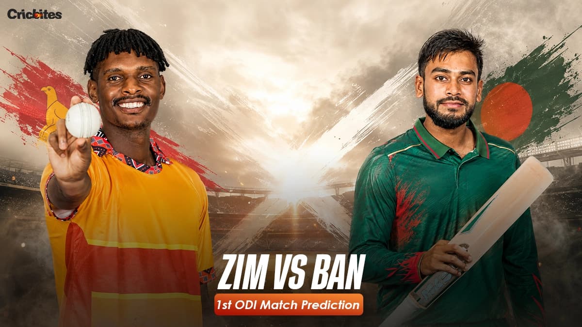 ZIM vs BAN 1st ODI Preview: Match Prediction, Playing XI, Injury Updates